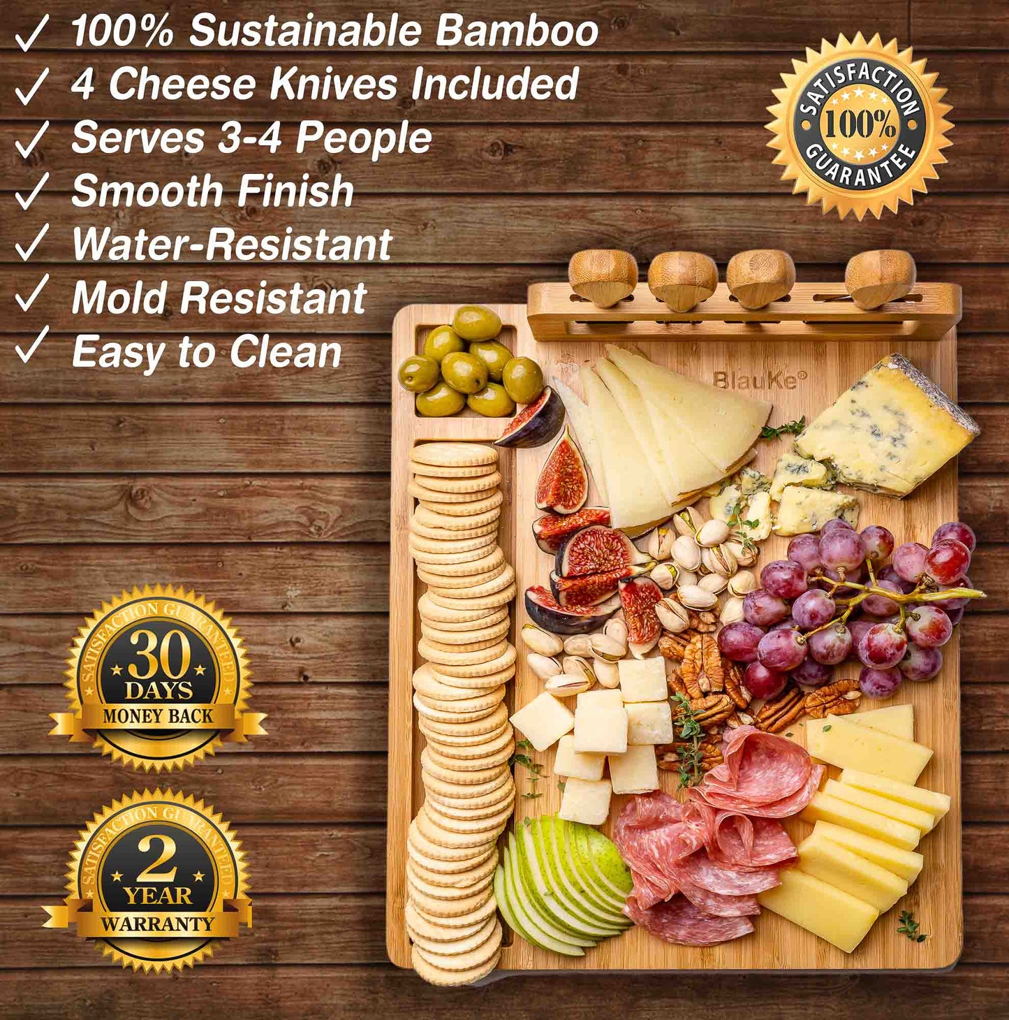 Bamboo Charcuterie Board