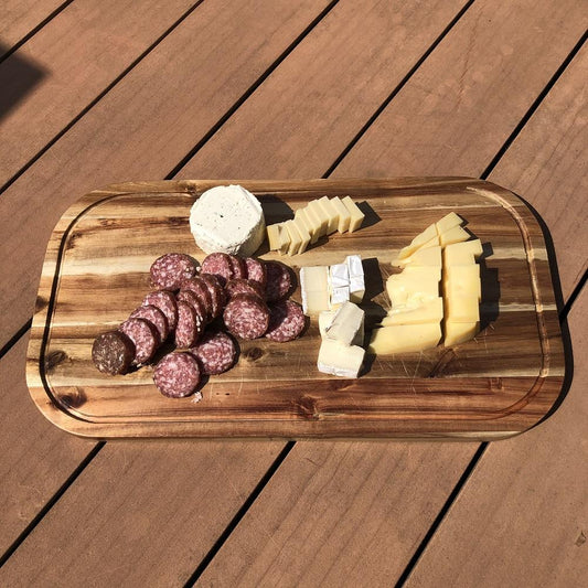 Zavis Green Acacia Wood Cutting Board
